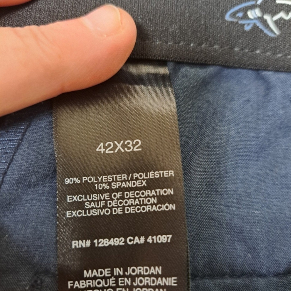 Men's Greg Norman 42×32 Blue Dress  Pants. - Picture 8 of 9